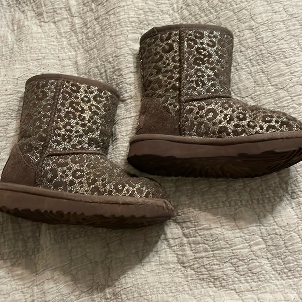UGG toddler cheetah print boots